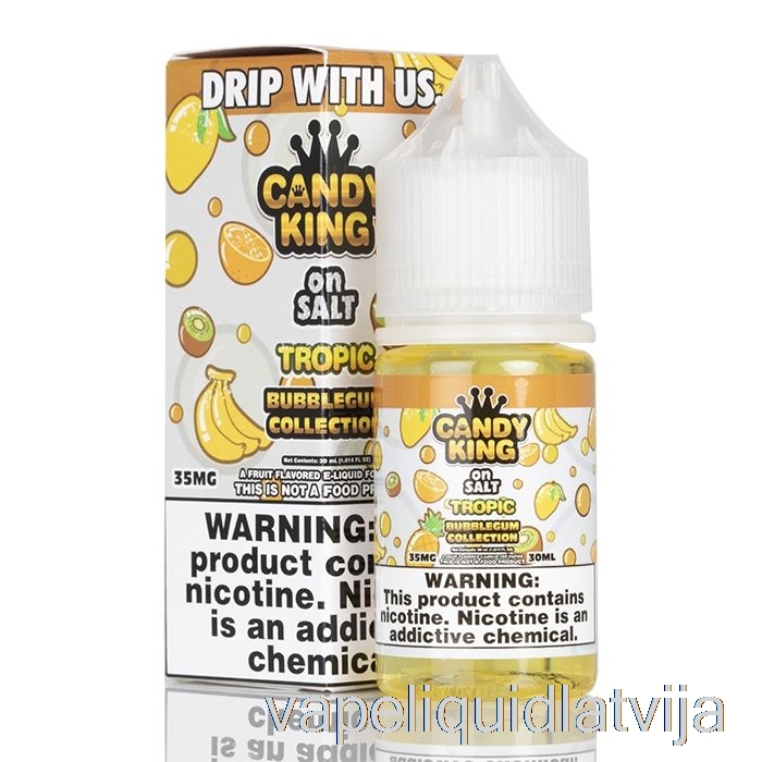 Tropic Bubblegum Kolekcija - Candy King On Salt - 30ml 35mg Vape šķidrums